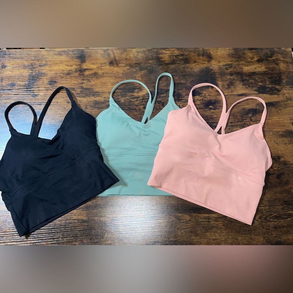 Womens Sports Bras Crop Tops Tank Gym Camisole Workout Bras Longline